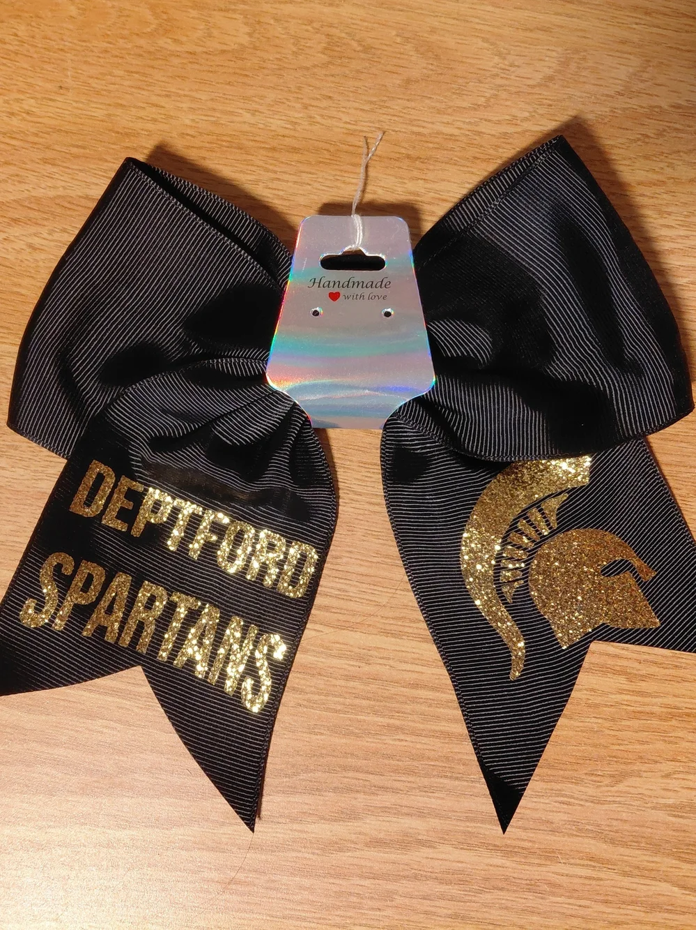 School Spirit 8 Inch Cheer Bows With School Name Mascots Personalized
